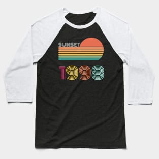 Sunset Retro Vintage 1998 Baseball T-Shirt